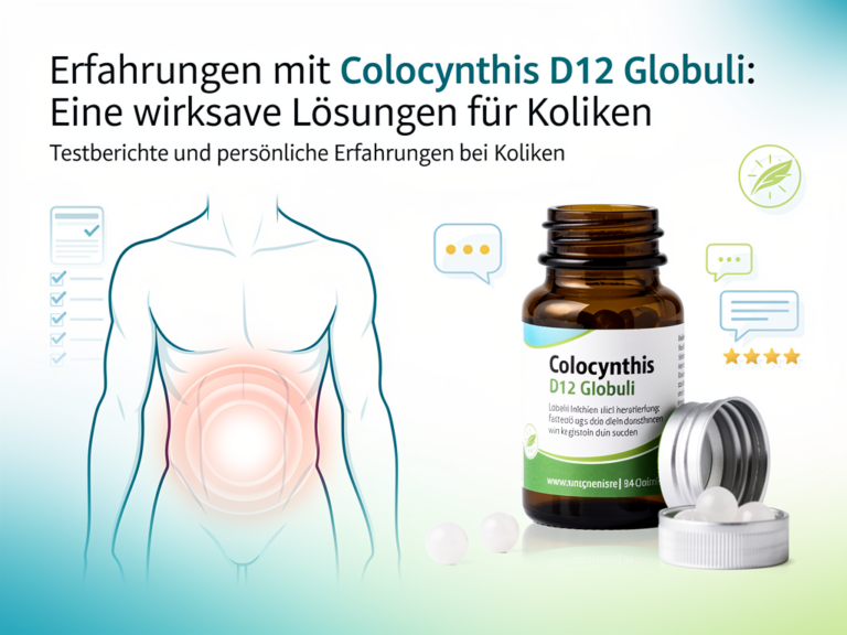 Erfahrungen mit Colocynthis D12 Globuli bei kolikartigen Bauchschmerzen