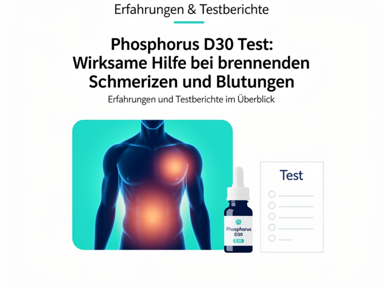 Phosphorus D30 Test zur Linderung brennender Schmerzen und Blutungen